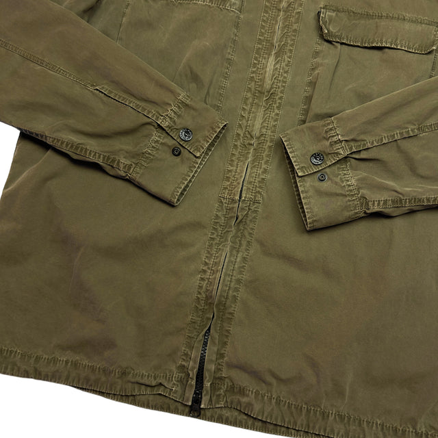 S/S 18 Stone Island Twin Pocket Overshirt - Khaki