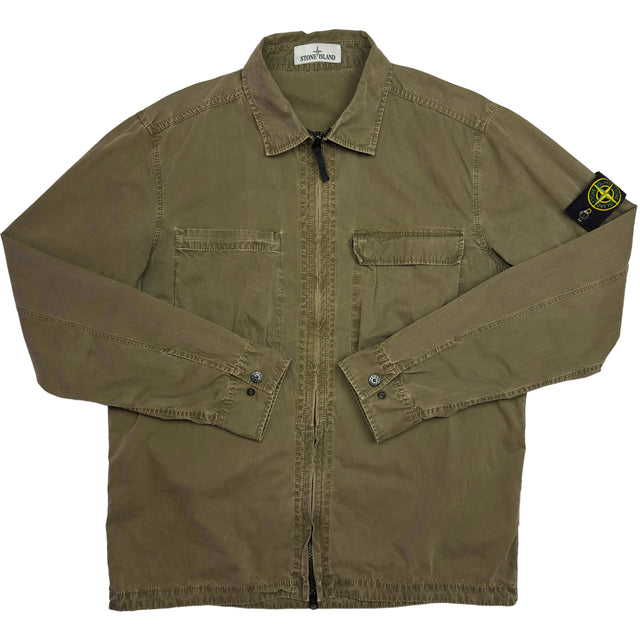 S/S 18 Stone Island Twin Pocket Overshirt - Khaki