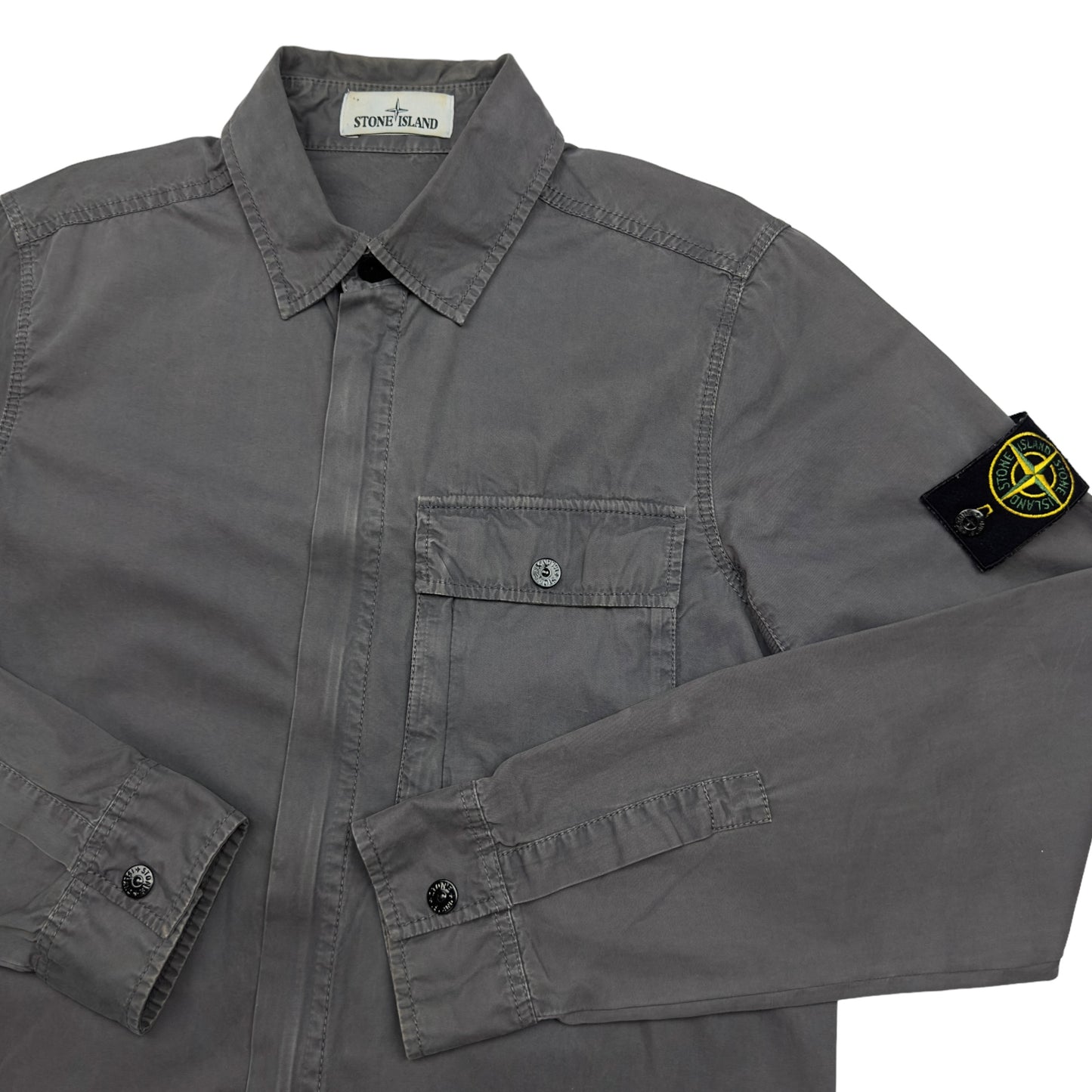 A/W 17 Stone Island Cotton Overshirt - Grey