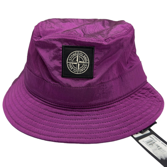 S/S 23 Stone Island Nylon Metal Bucket Hat - Purple