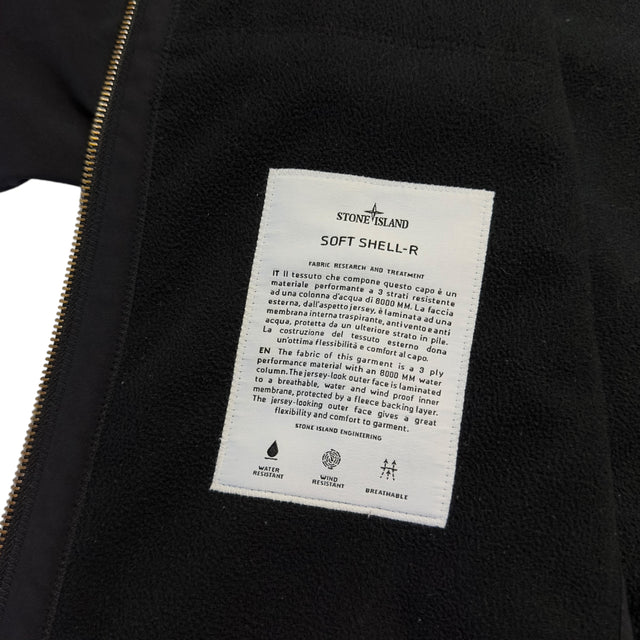 A/W 19 Stone Island Soft Shell R Jacket - Black