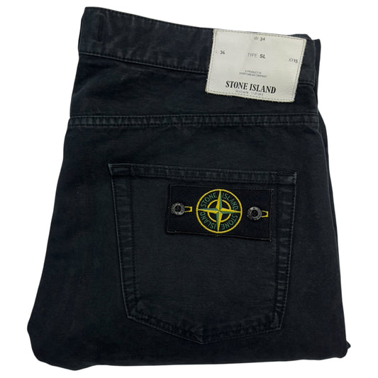 A/W 16 Stone Island Slim Fit Black Jeans 34/32