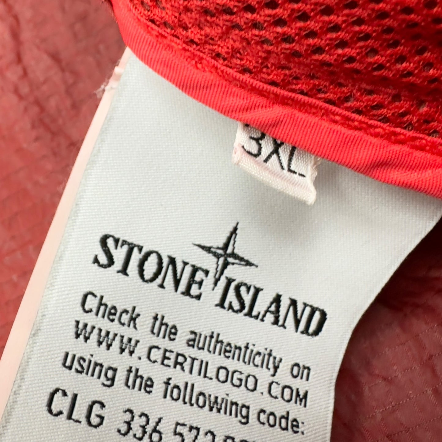 S/S 19 Stone Island Nylon Metal Watro Ripstop Windbreaker Jacket - Red