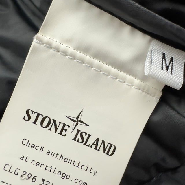 A/W 21 Stone Island O-Cotton / R-Nylon Tela Down Puffer Jacket - Black
