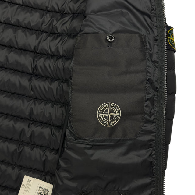A/W 21 Stone Island O-Cotton / R-Nylon Tela Down Puffer Jacket - Black