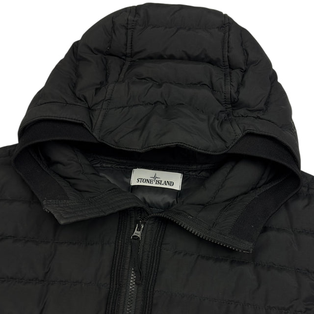 A/W 21 Stone Island O-Cotton / R-Nylon Tela Down Puffer Jacket - Black