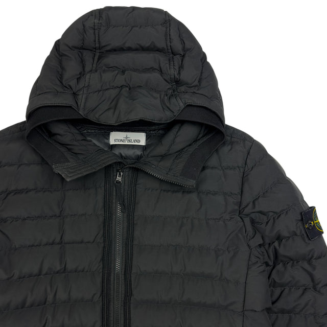 A/W 21 Stone Island O-Cotton / R-Nylon Tela Down Puffer Jacket - Black