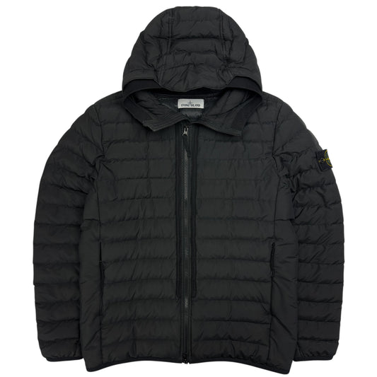 A/W 21 Stone Island O-Cotton / R-Nylon Tela Down Puffer Jacket - Black