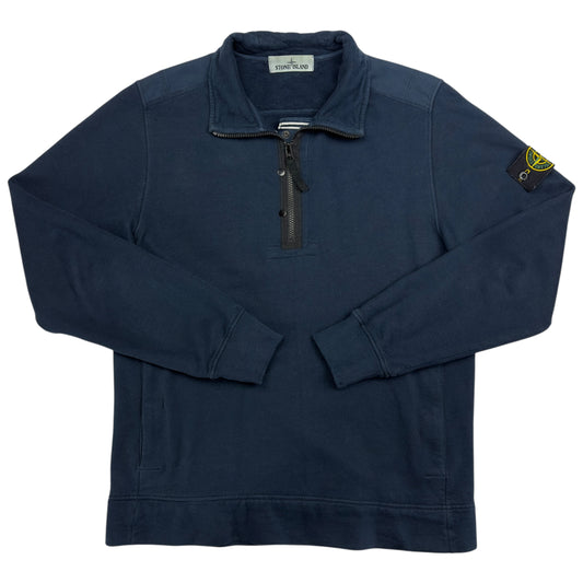 A/W 14 Stone Island Quarter Zip Sweater - Navy