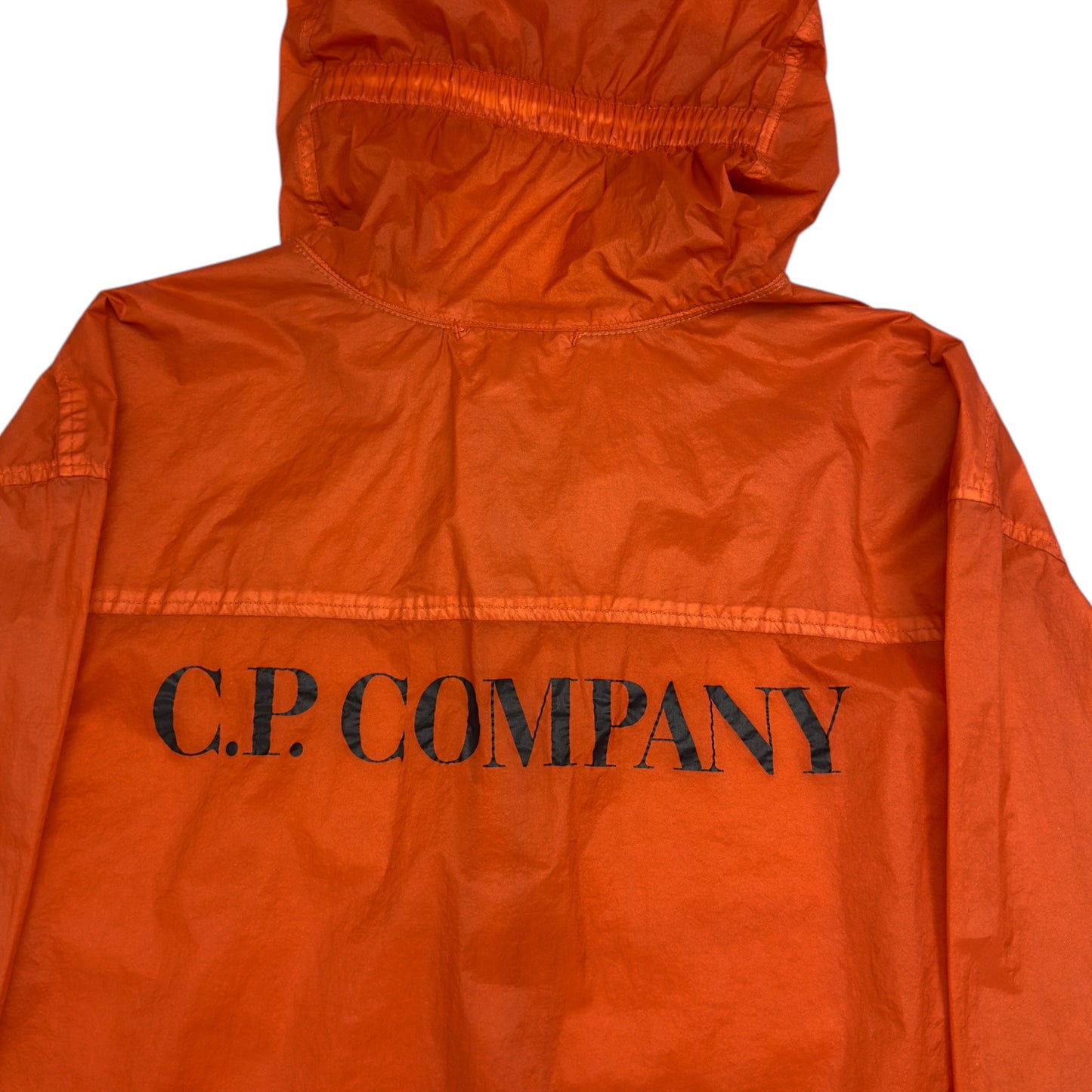 C.P. Company Light Microweave Laminated Back Logo Jacket - Orange