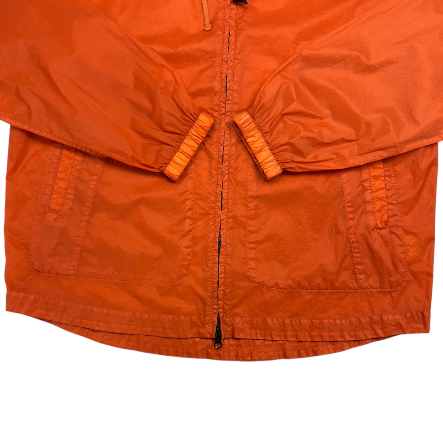 C.P. Company Light Microweave Laminated Back Logo Jacket - Orange