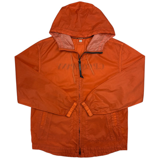 C.P. Company Light Microweave Laminated Back Logo Jacket - Orange