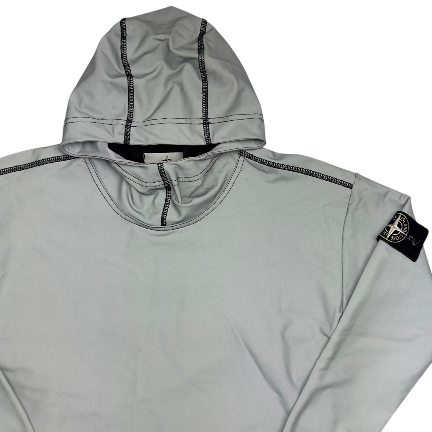 S/S 19 Stone Island Plated Reflective Special Process Hoodie / Smock