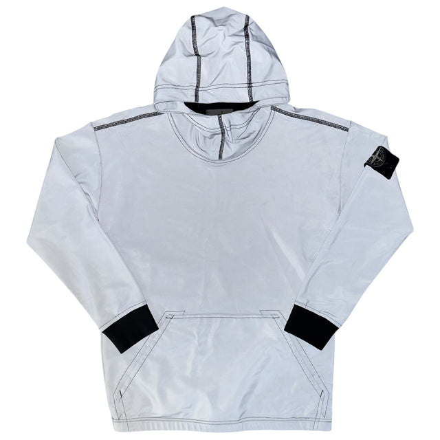 S/S 19 Stone Island Plated Reflective Special Process Hoodie / Smock