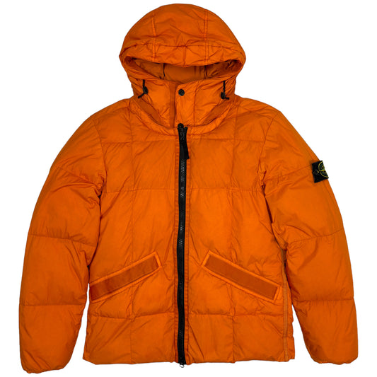 A/W 19 Stone Island Crinkle Reps NY Down Jacket - Orange