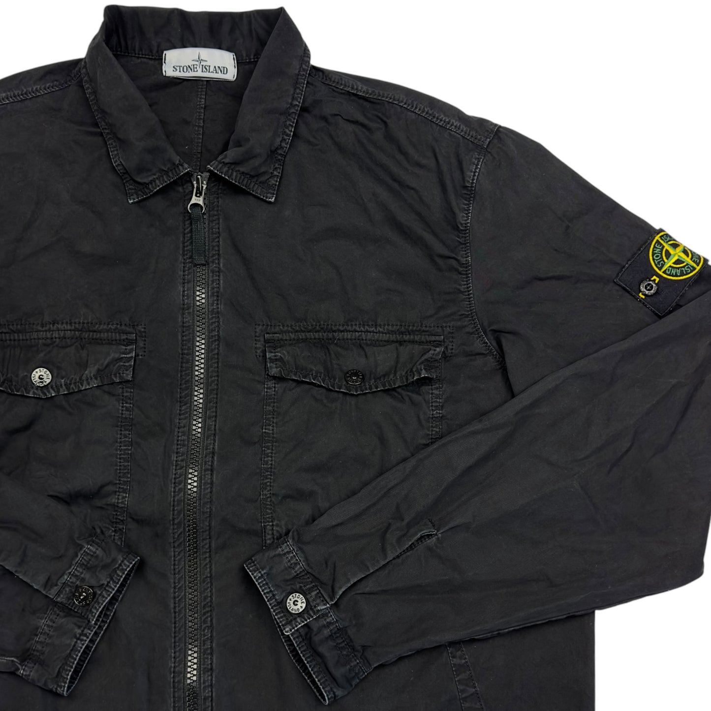 A/W 18 Stone Island Cotton Overshirt - Black