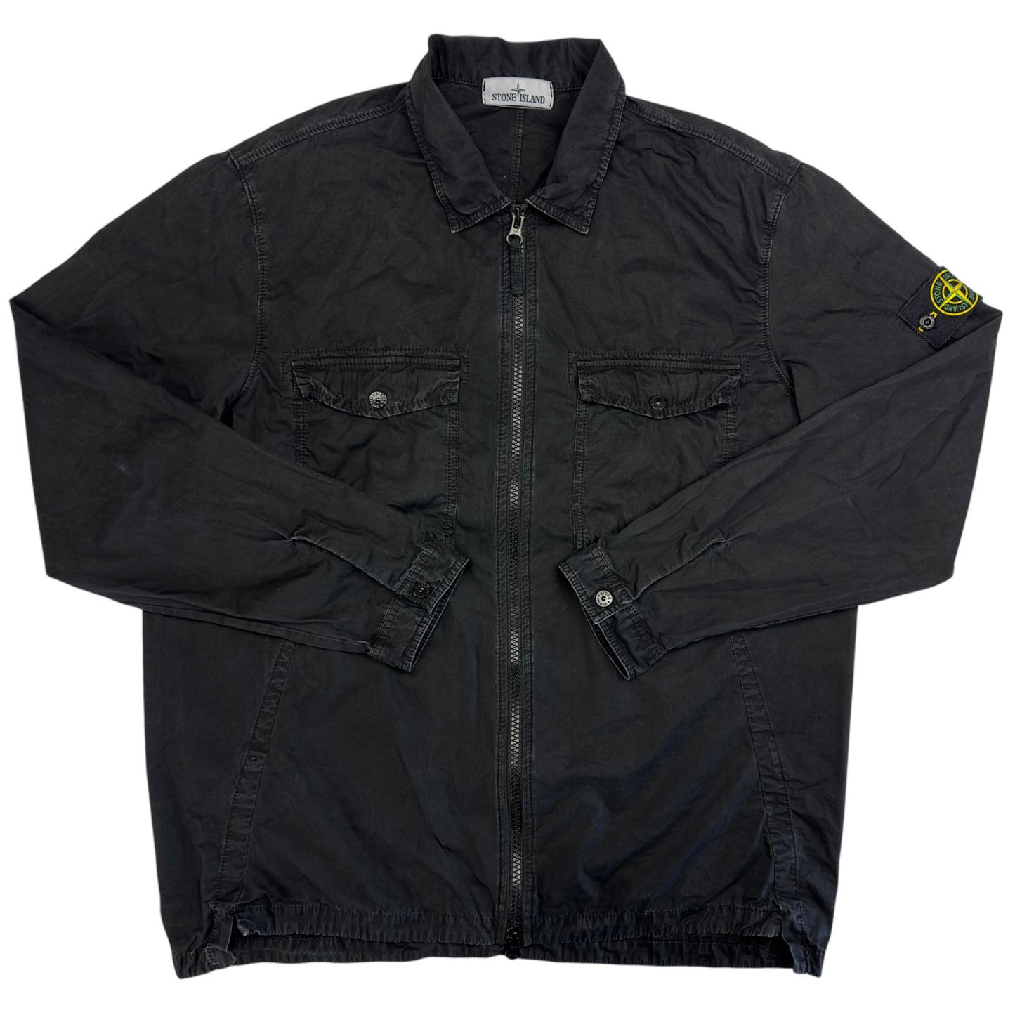 A/W 18 Stone Island Cotton Overshirt - Black