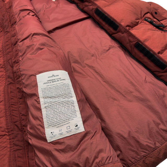 A/W 21 Stone Island Crinkle Reps R NY Down Gilet - Rust