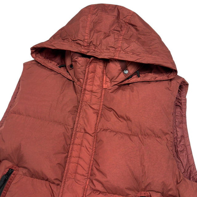 A/W 21 Stone Island Crinkle Reps R NY Down Gilet - Rust