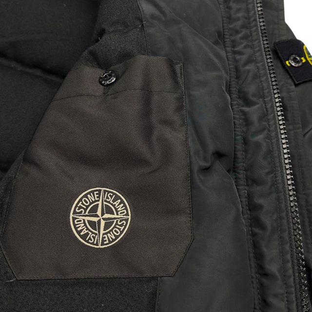 A/W 13 Stone Island Micro Reps Down Puffer Parka Jacket - Black