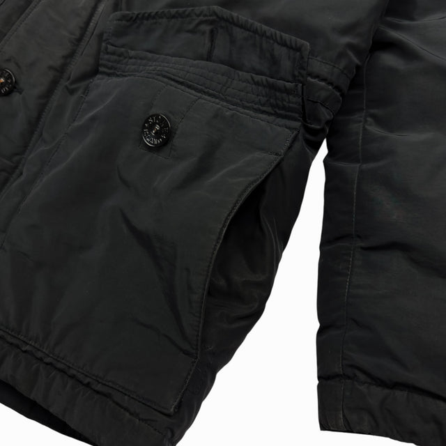 A/W 13 Stone Island Micro Reps Down Puffer Parka Jacket - Black