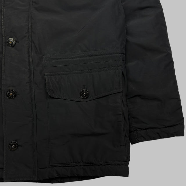 A/W 13 Stone Island Micro Reps Down Puffer Parka Jacket - Black