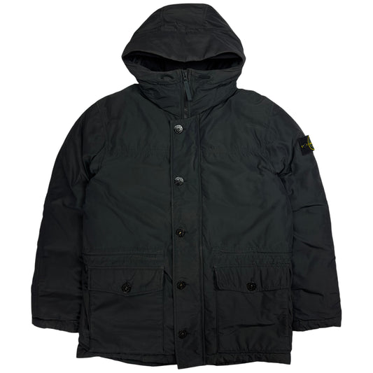 A/W 13 Stone Island Micro Reps Down Puffer Parka Jacket - Black