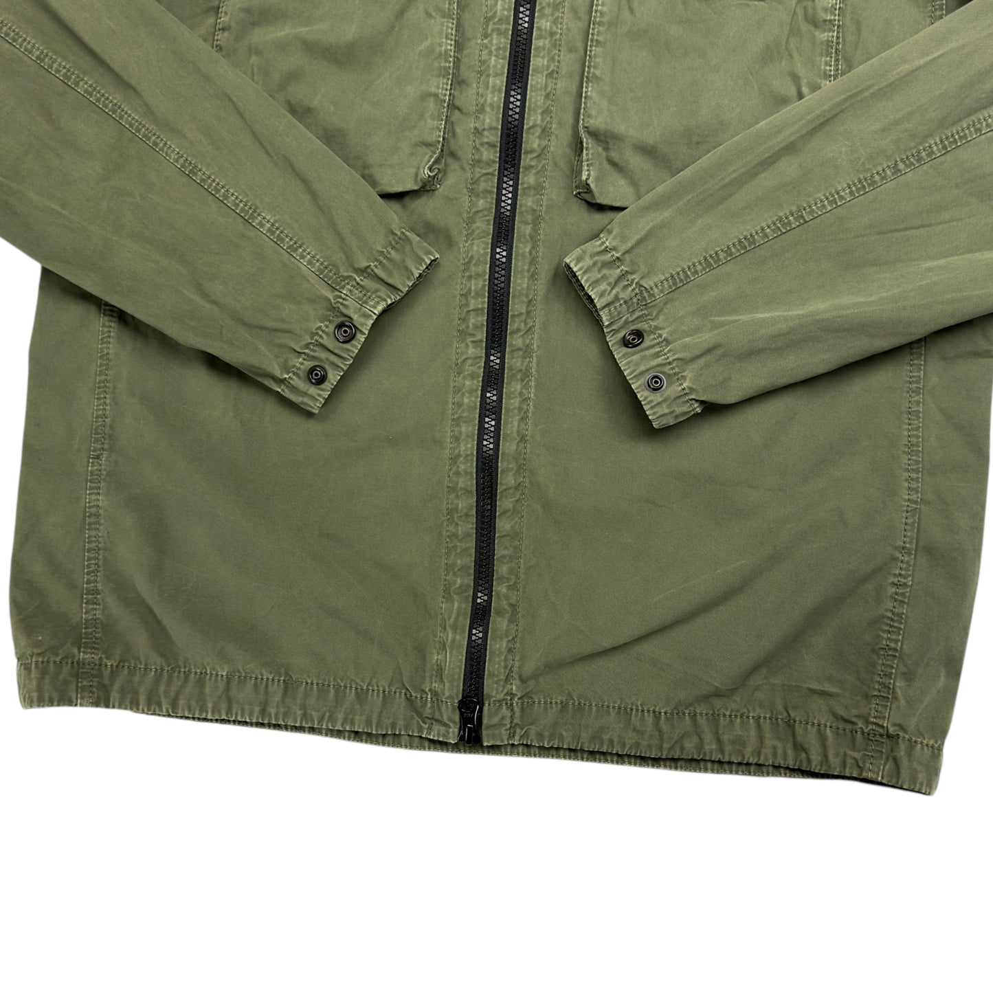 A/W 21 Stone Island Brushed Cotton Overshirt - Khaki