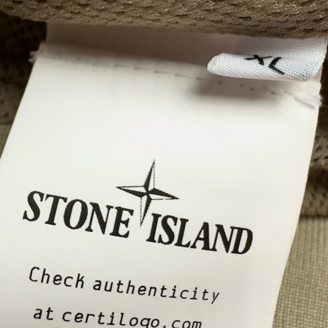 S/S 23 Stone Island Crinkle Reps Bomber - Beige