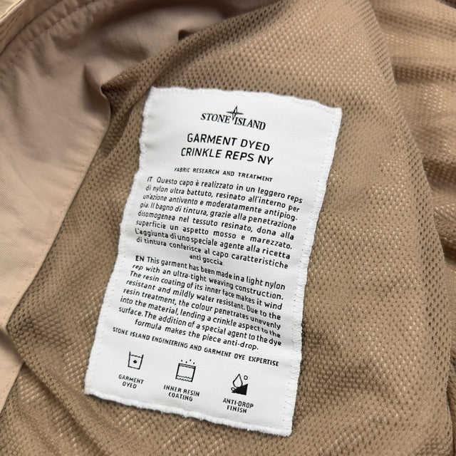 S/S 23 Stone Island Crinkle Reps Bomber - Beige