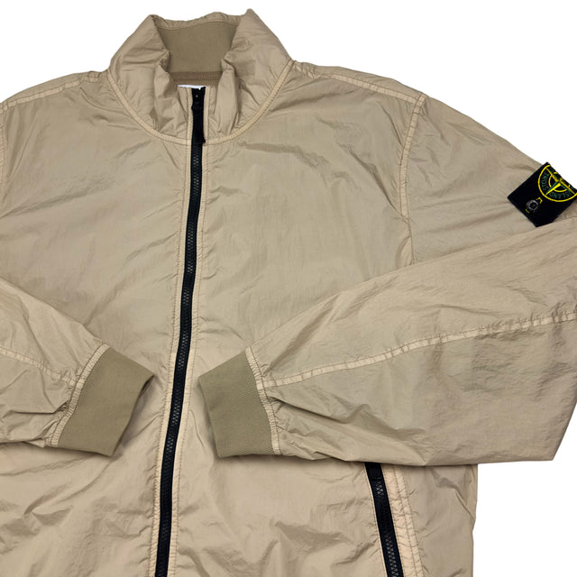 S/S 23 Stone Island Crinkle Reps Bomber - Beige