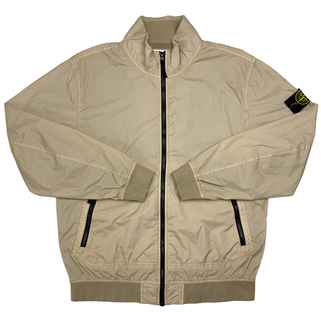 S/S 23 Stone Island Crinkle Reps Bomber - Beige