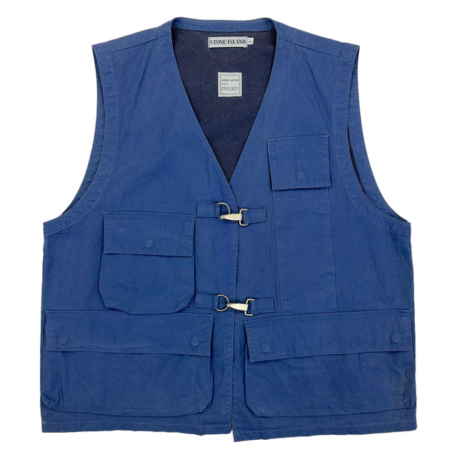 S/S 93 Stone Island Reflective Spell Out Tela Stella Vest