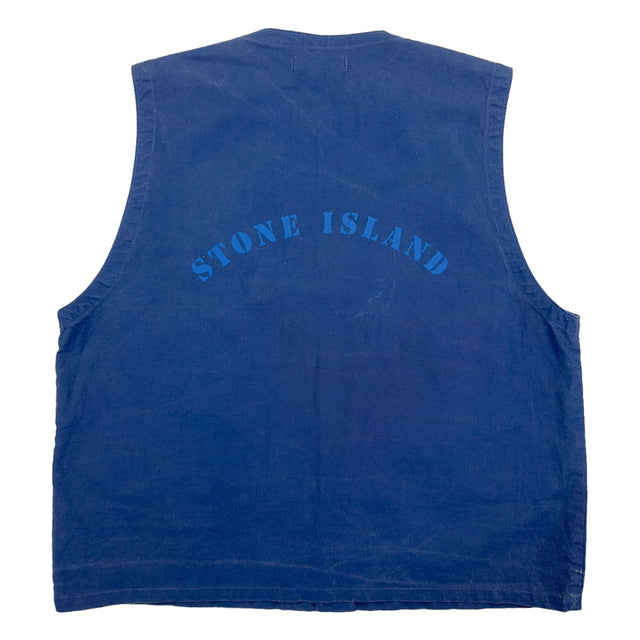 S/S 93 Stone Island Reflective Spell Out Tela Stella Vest