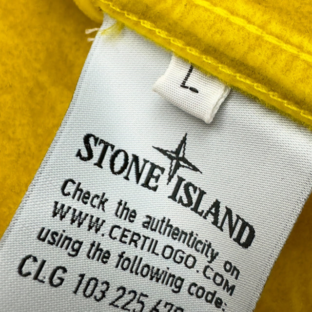 A/W 18 Stone Island Lamy Flock Jacket - Yellow