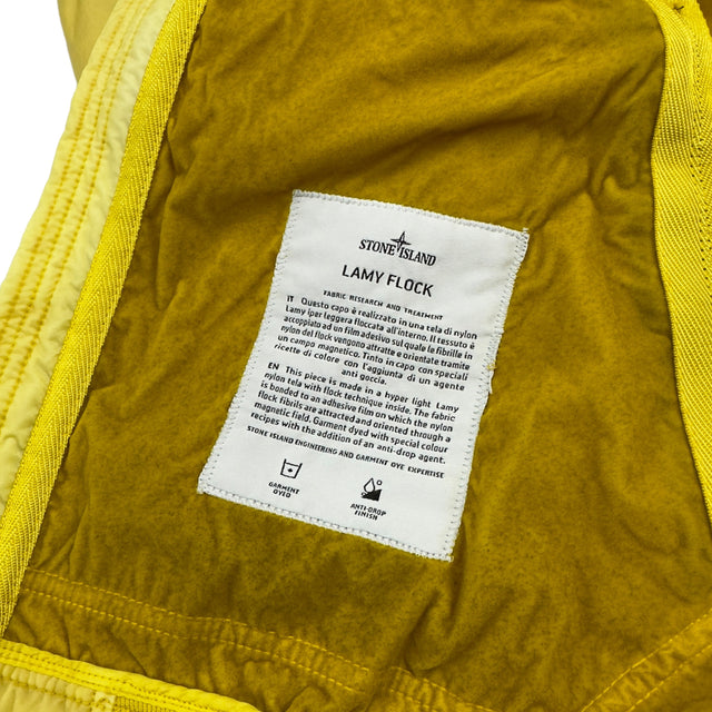 A/W 18 Stone Island Lamy Flock Jacket - Yellow