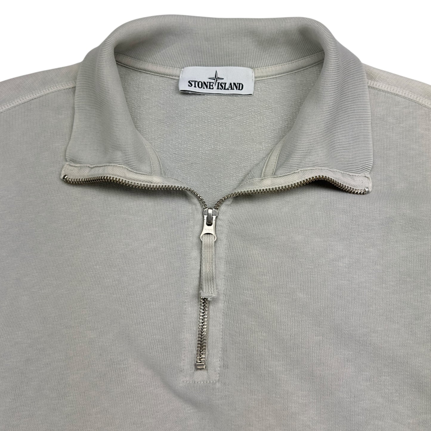 A/W 17 Stone Island Quarter Zip Sweater - Light Beige