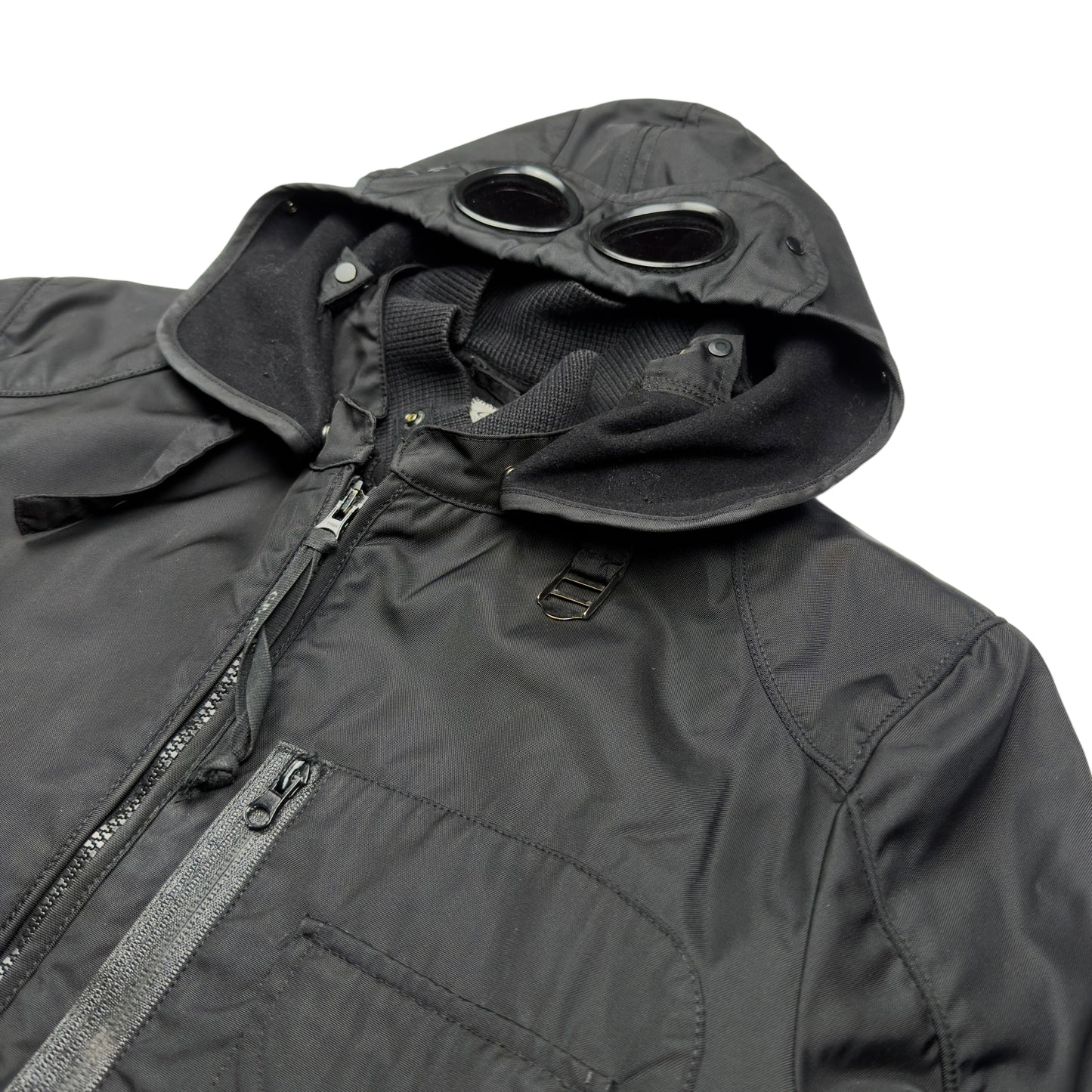 C.P. Company Leinster 200 Dynafil Goggle Jacket - Dark Grey