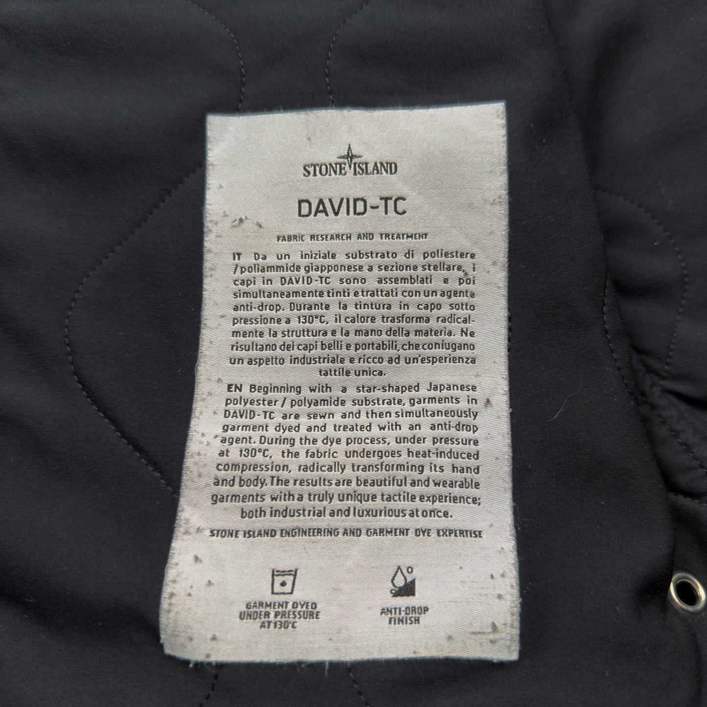 A/W 16 Stone Island David TC Field Jacket - Navy