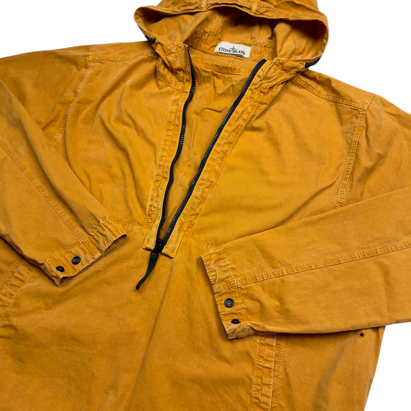 A/W 23 Stone Island Brushed Cotton Smock - Orange