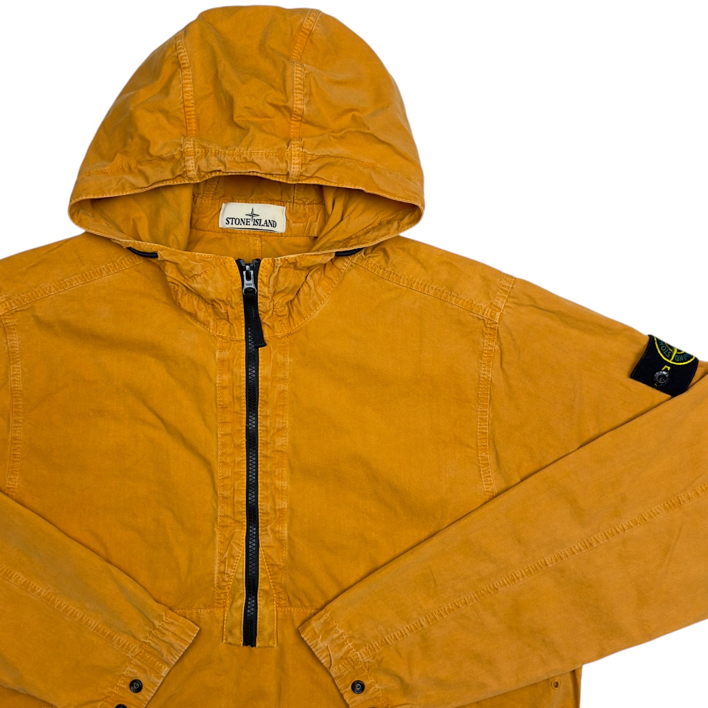 A/W 23 Stone Island Brushed Cotton Smock - Orange