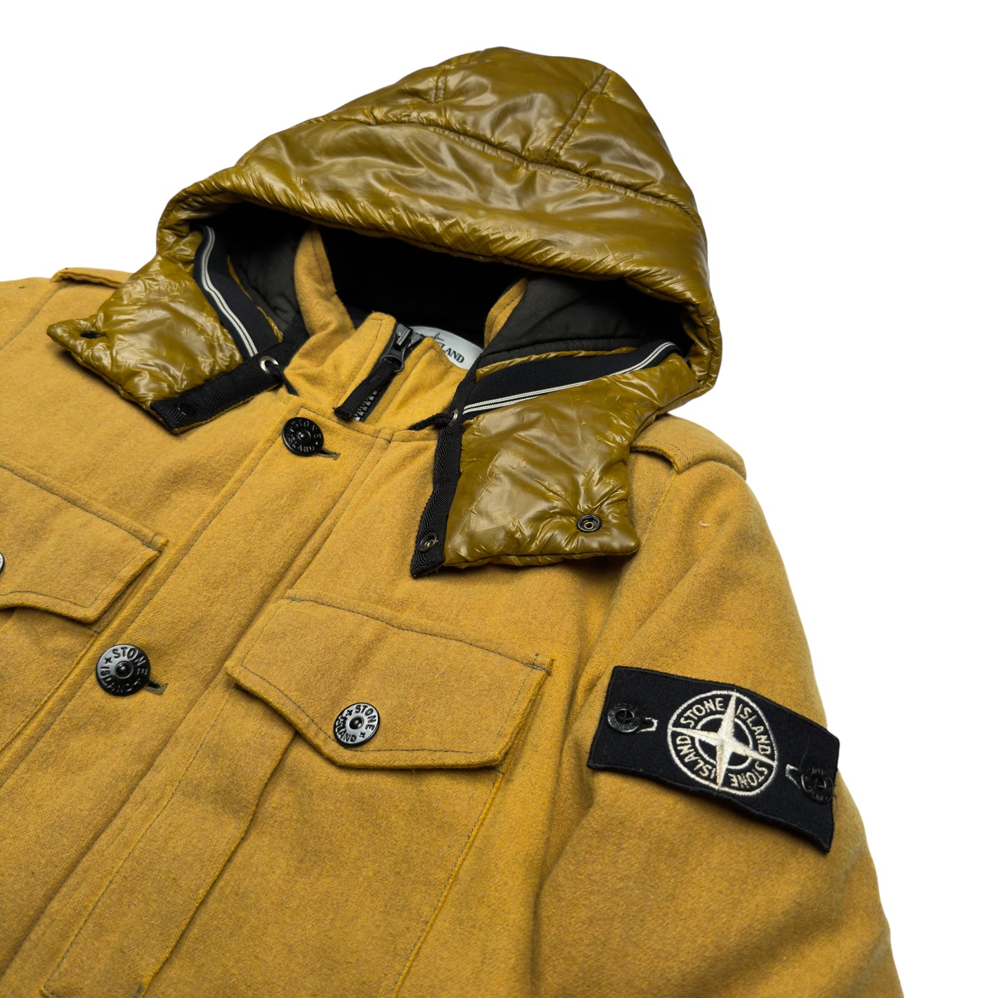 A/W 14 Stone Island Ice Jacket Wool Blend - Yellow