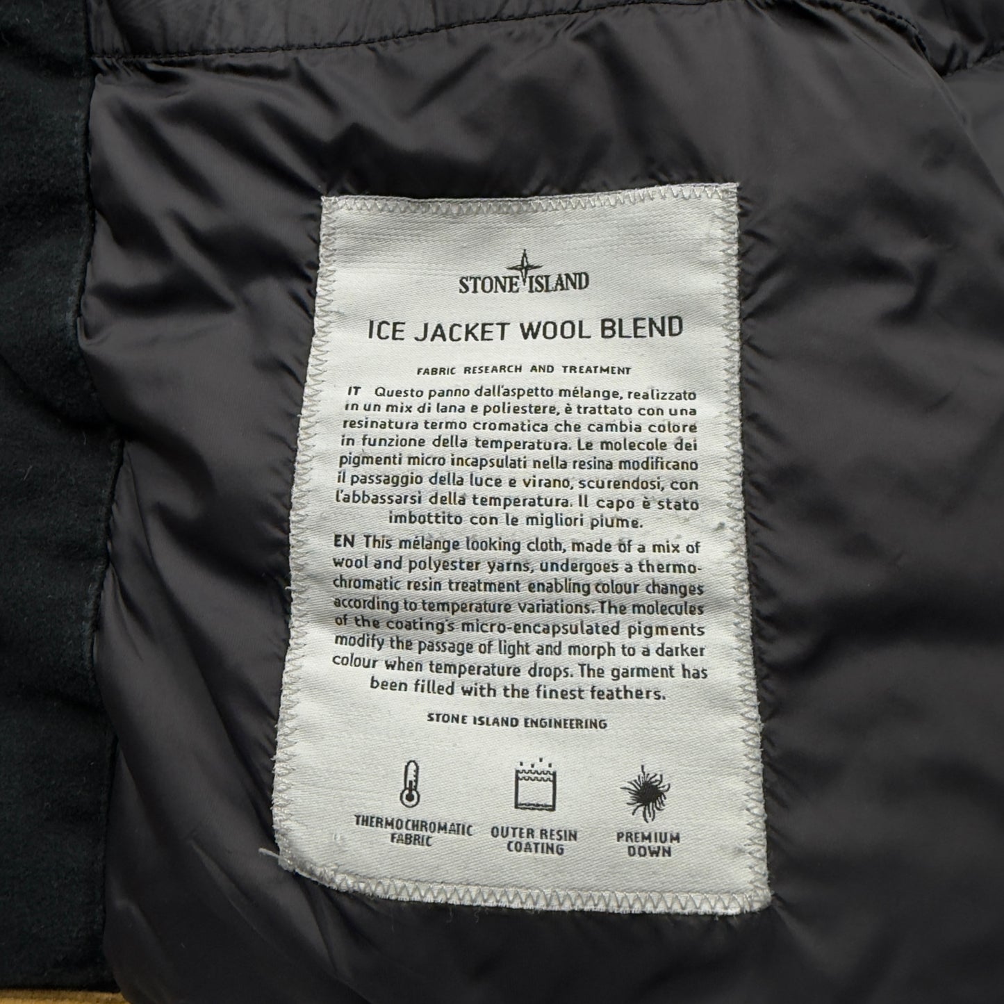 A/W 14 Stone Island Ice Jacket Wool Blend - Yellow