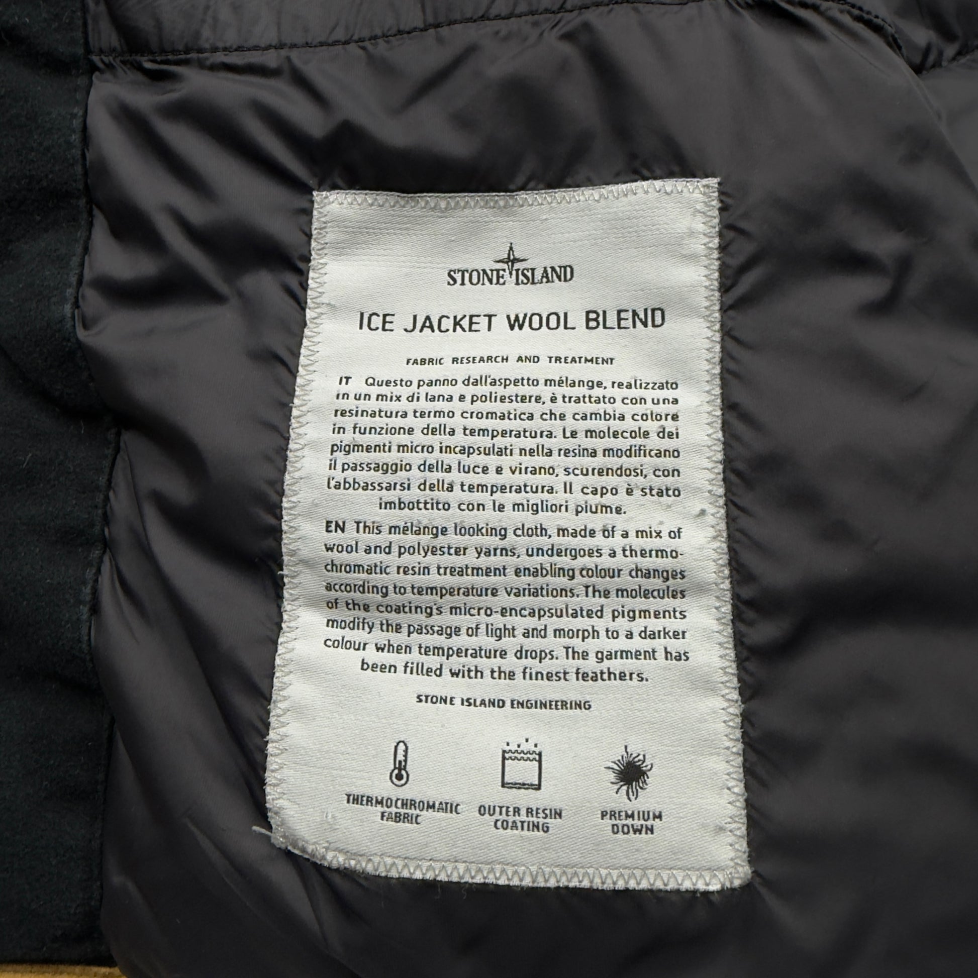 A/W 14 Stone Island Ice Jacket Wool Blend - Yellow