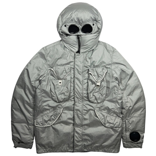 C.P. Company Nyfoil Mille Goggle Down Puffer Jacket - Silver