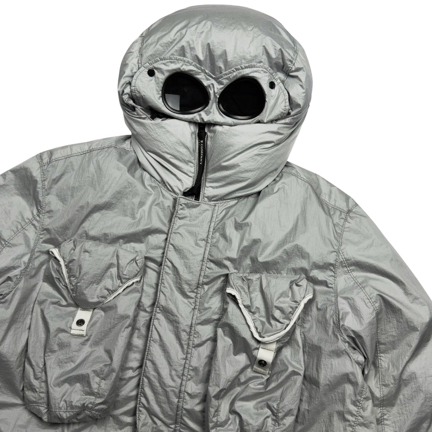 C.P. Company Nyfoil Mille Goggle Down Puffer Jacket - Silver