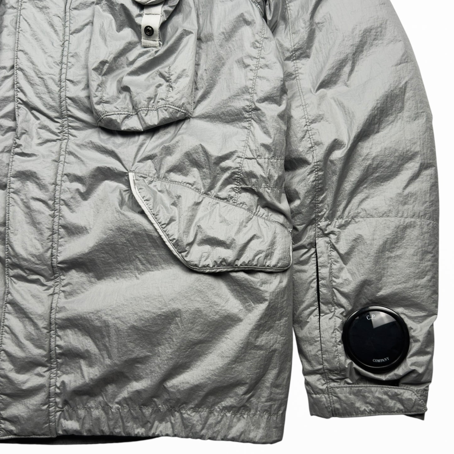 C.P. Company Nyfoil Mille Goggle Down Puffer Jacket - Silver