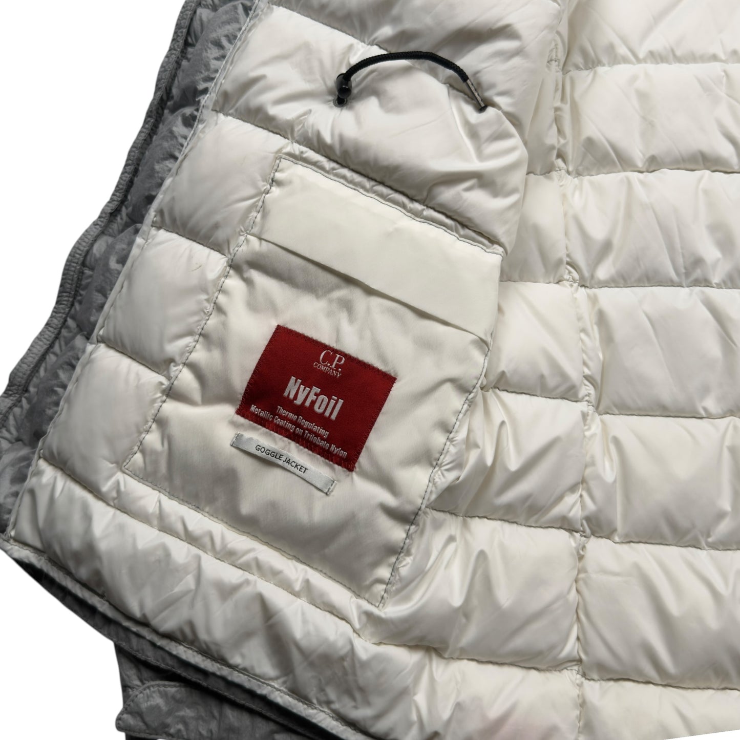 C.P. Company Nyfoil Mille Goggle Down Puffer Jacket - Silver