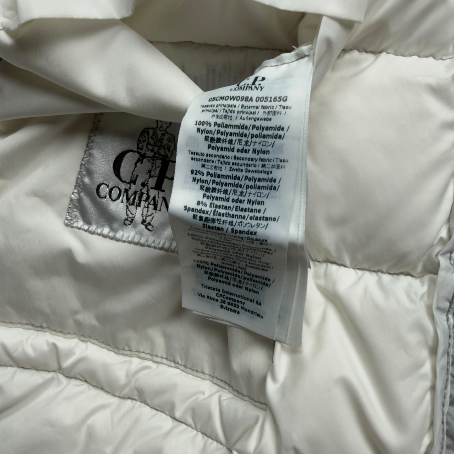 C.P. Company Nyfoil Mille Goggle Down Puffer Jacket - Silver