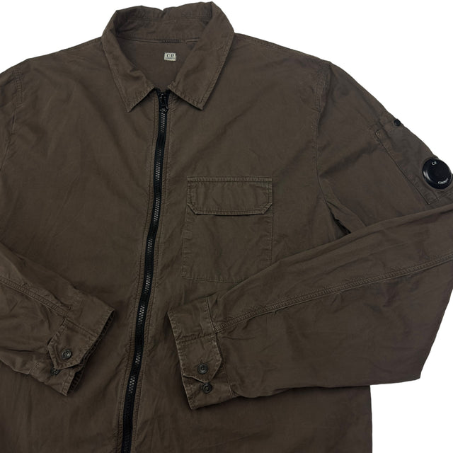 C.P. Company Gabardine Overshirt - Brown